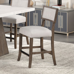 Grasten Dark Walnut 7 Piece Counter Height Set - Ornate Home