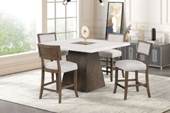 Grasten Dark Walnut Counter Height Stool (Set of 2) - Ornate Home