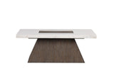 Grasten Dark Walnut/White Coffee Table - Ornate Home