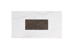 Grasten Dark Walnut/White Coffee Table - Ornate Home