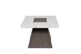 Grasten Dark Walnut/White Coffee Table - Ornate Home