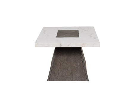 Grasten Dark Walnut/White Coffee Table - Ornate Home