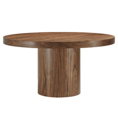 Gratify Walnut 60" Round Dining Table - Ornate Home