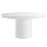 Gratify White 60" Round Dining Table - Ornate Home
