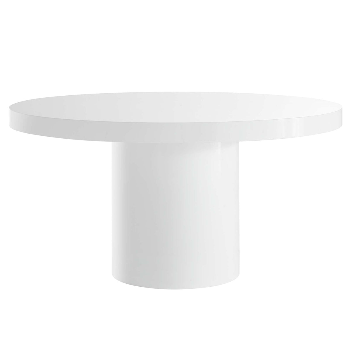 Gratify White 60" Round Dining Table - Ornate Home