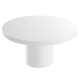 Gratify White 60" Round Dining Table - Ornate Home