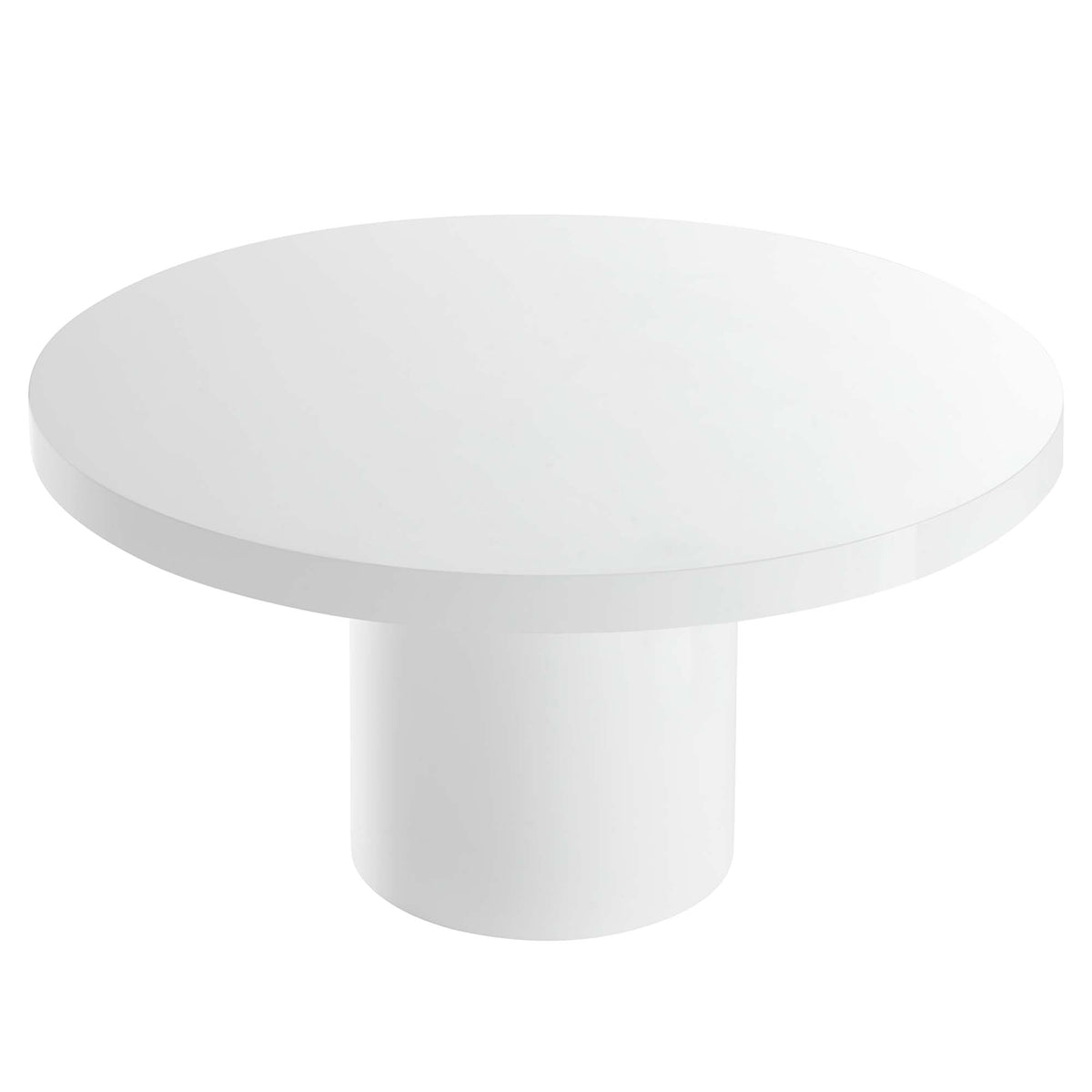 Gratify White 60" Round Dining Table - Ornate Home