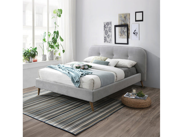 Graves Gray Eastern King Bed - Ornate Home