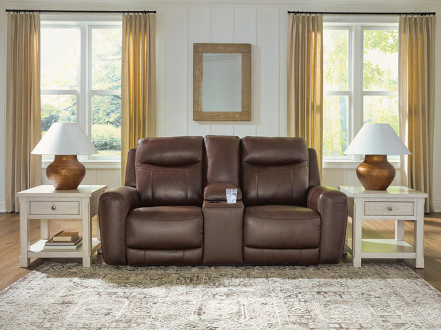 Gravier Cordova Power Reclining Loveseat with Console - Ornate Home
