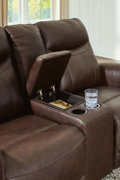 Gravier Cordova Power Reclining Loveseat with Console - Ornate Home