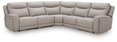 Gravier Gray 5-Piece Power Reclining Sectional - Ornate Home