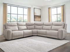 Gravier Gray 5-Piece Power Reclining Sectional - Ornate Home