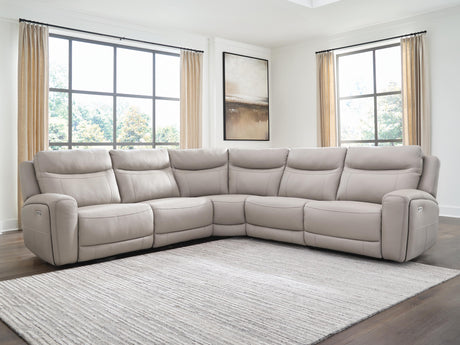 Gravier Gray 5-Piece Power Reclining Sectional - Ornate Home