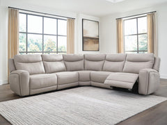 Gravier Gray 5-Piece Power Reclining Sectional - Ornate Home