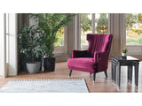 Gravita Burgundy Accent Chair - Ornate Home
