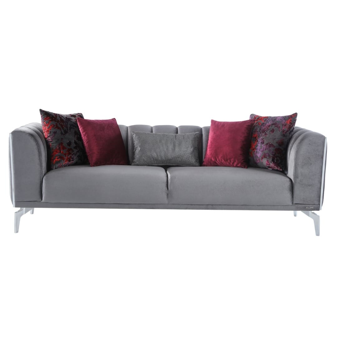 Gravita Deren Anthracite Loveseat - Ornate Home