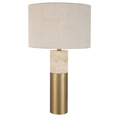 Gravitas Brass Elegant & Stone Lamp - Ornate Home