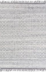 Gray Clintwood Wool Tassel Carpet - Clearance - Ornate Home