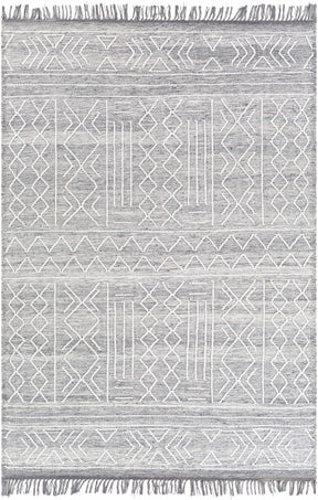 Gray Clintwood Wool Tassel Carpet - Clearance - Ornate Home