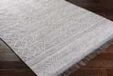 Gray Clintwood Wool Tassel Carpet - Clearance - Ornate Home
