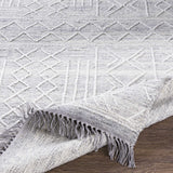 Gray Clintwood Wool Tassel Carpet - Clearance - Ornate Home
