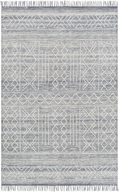 Gray Clintwood Wool Tassel Carpet - Clearance - Ornate Home