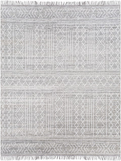 Gray Clintwood Wool Tassel Carpet - Clearance - Ornate Home
