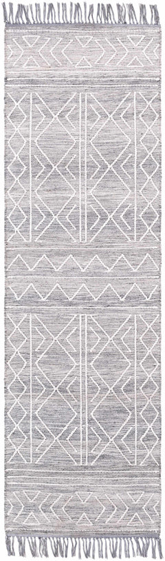 Gray Clintwood Wool Tassel Carpet - Clearance - Ornate Home
