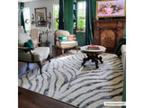 Gray Ecorse Zebra Print Area Rug - Ornate Home