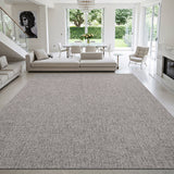 Woolen Gray Easy Jute-Look Rug | Easy Care Indoor & Outdoor