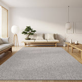 Woolen Gray Easy Jute-Look Rug | Easy Care Indoor & Outdoor