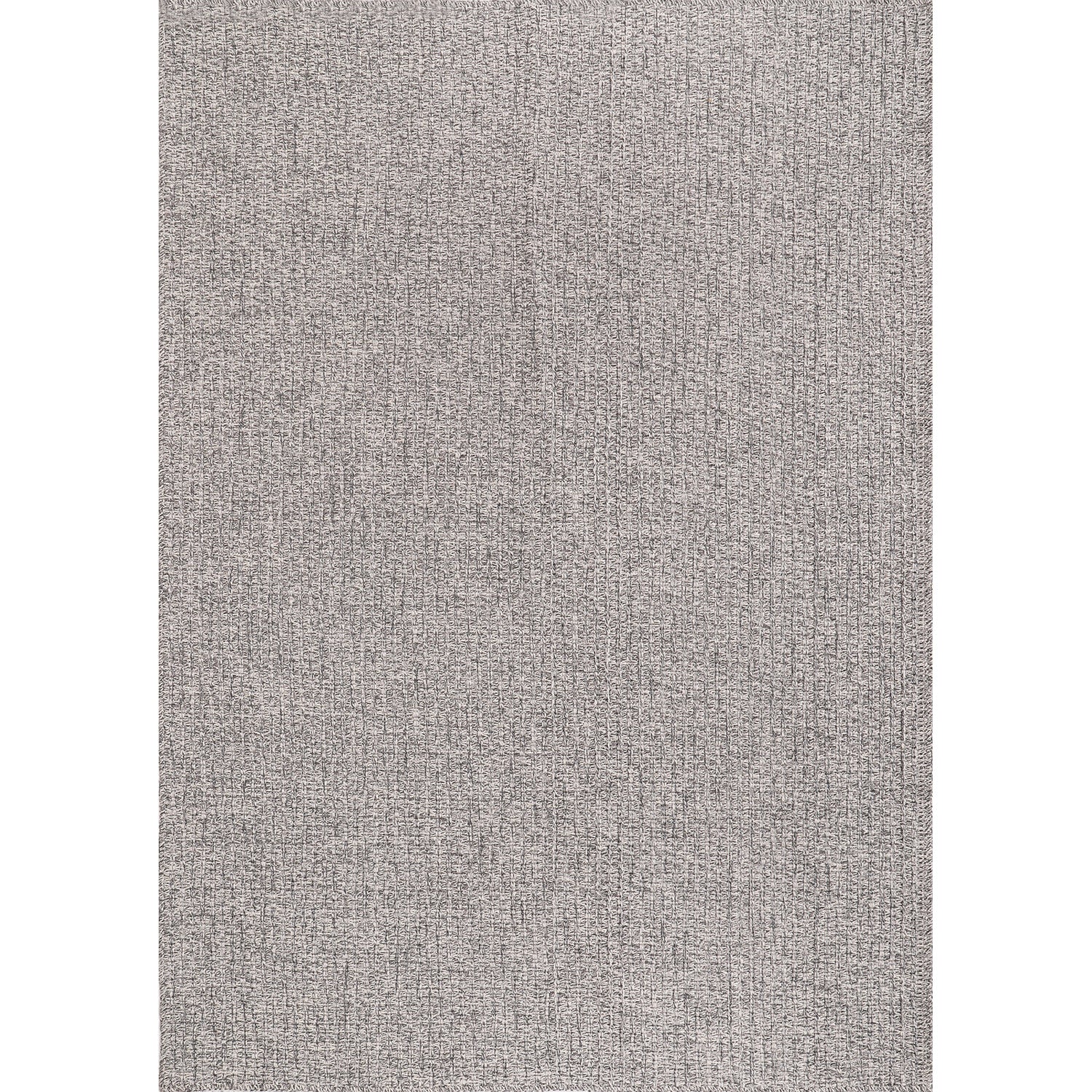 Woolen Gray Easy Jute-Look Rug | Easy Care Indoor & Outdoor