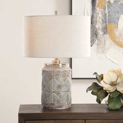 Graydon Gray Table Lamp - Ornate Home