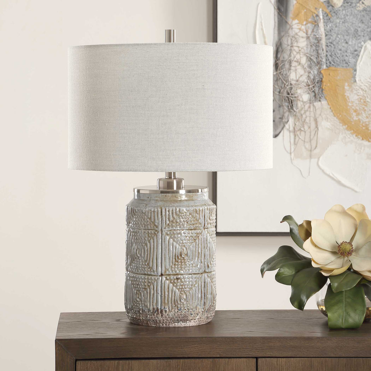 Graydon Gray Table Lamp - Ornate Home