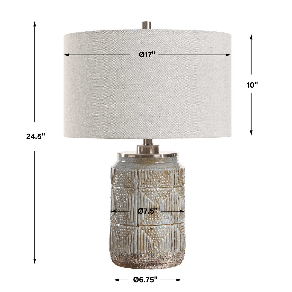 Graydon Gray Table Lamp - Ornate Home