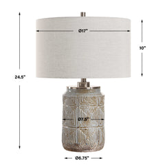 Graydon Gray Table Lamp - Ornate Home