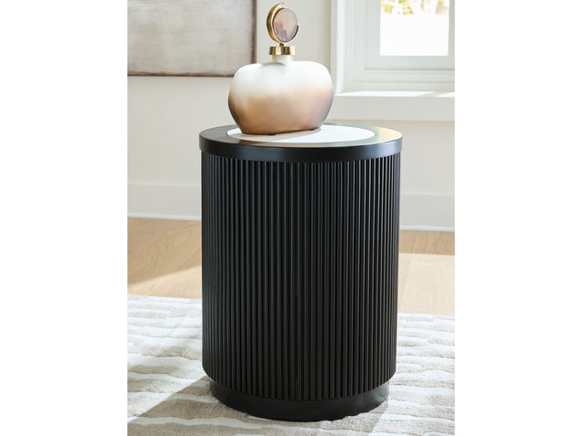 Grayman Black End Table (Online Special Price) - Ornate Home