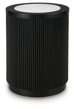 Grayman Black End Table - Ornate Home