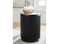 Grayman Black End Table - Ornate Home