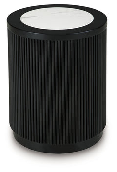 Grayman Black End Table - Ornate Home
