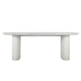 Grayson White Outdoor Oval Dining Table - Ornate Home