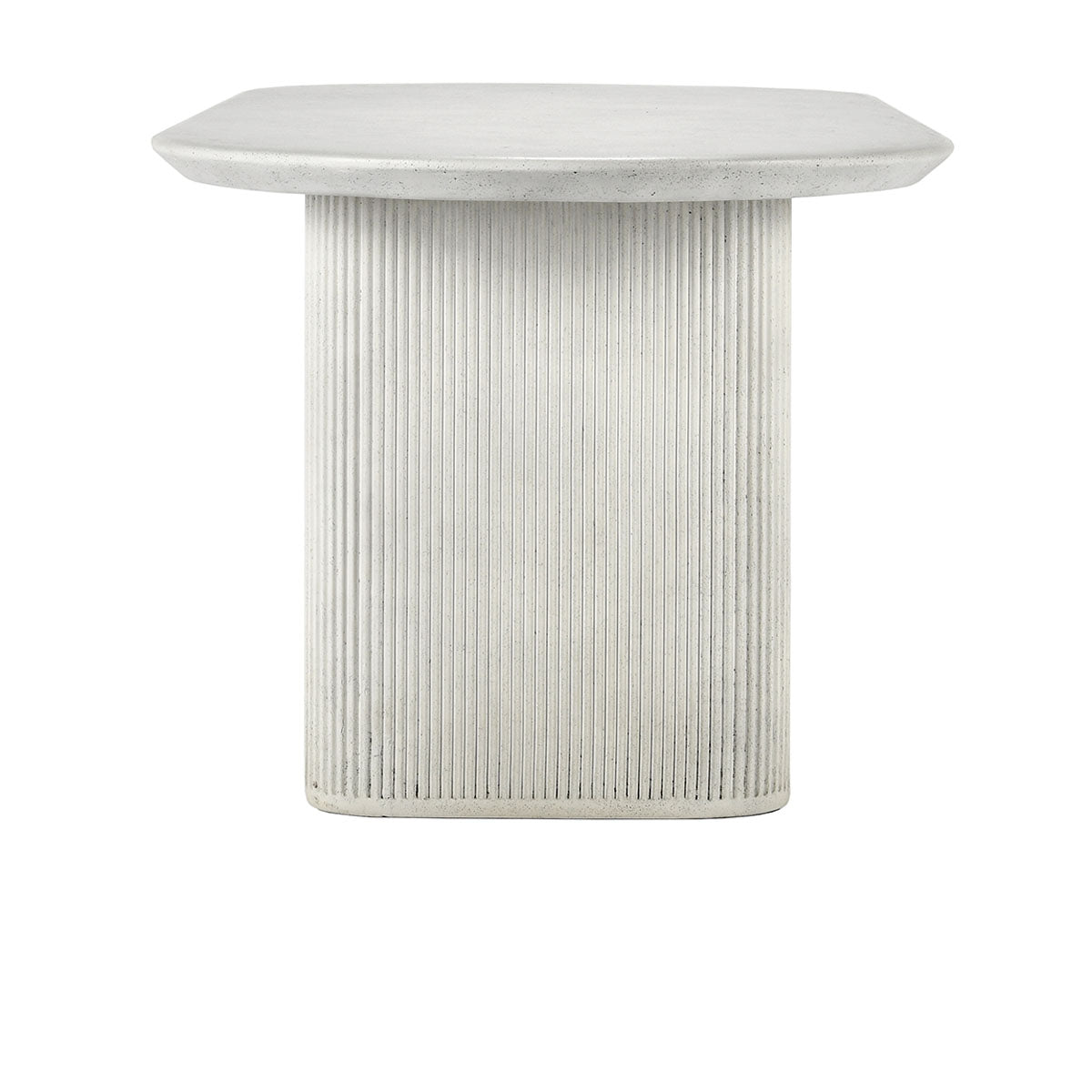 Grayson White Outdoor Oval Dining Table - Ornate Home