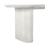 Grayson White Outdoor Oval Dining Table - Ornate Home