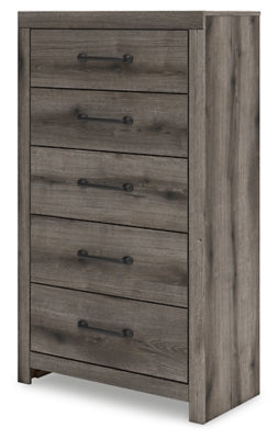 Graystorm Brown Gray Five Drawer Chest (Online Special Price) - Ornate Home