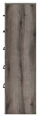 Graystorm Brown Gray Five Drawer Chest - Ornate Home