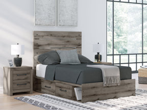 Graystorm Brown Gray Full Panel Storage Youth Bed - Ornate Home