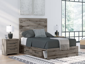 Graystorm Brown Gray Full Panel Youth Bed w/Storage - Ornate Home