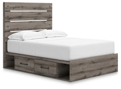 Graystorm Brown Gray Full Panel Youth Bed w/Storage - Ornate Home