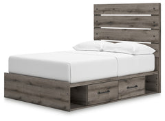 Graystorm Brown Gray Full Panel Youth Bed w/Storage - Ornate Home