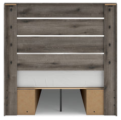 Graystorm Brown Gray Full Panel Youth Bed w/Storage - Ornate Home